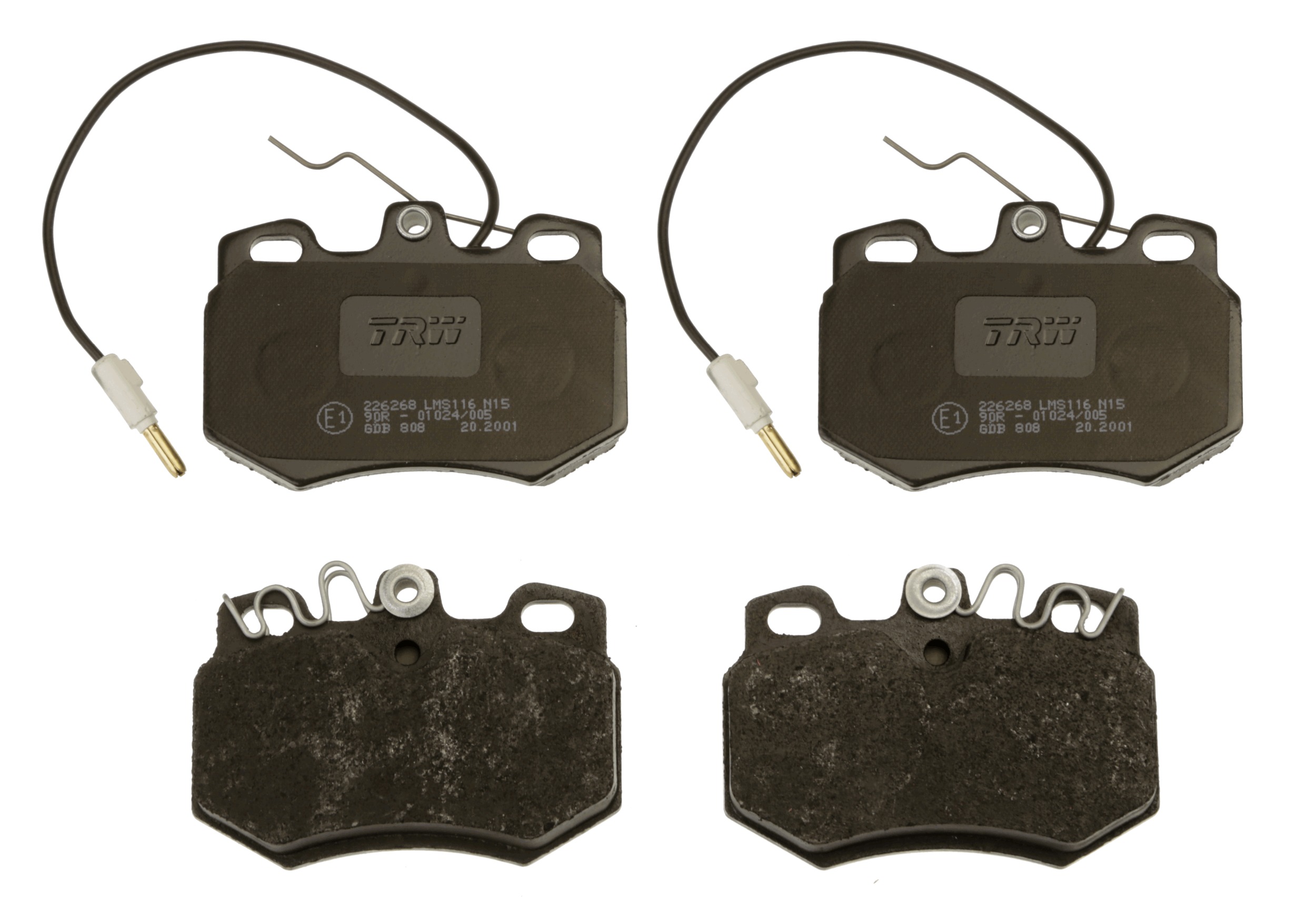 Brake Pad Set, disc brake - GDB808 TRW
