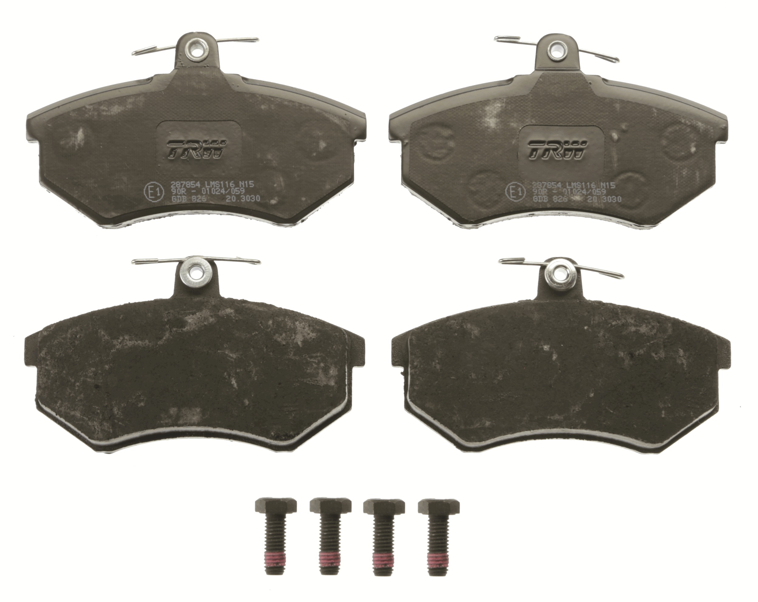 Brake Pad Set, disc brake - GDB826 TRW
