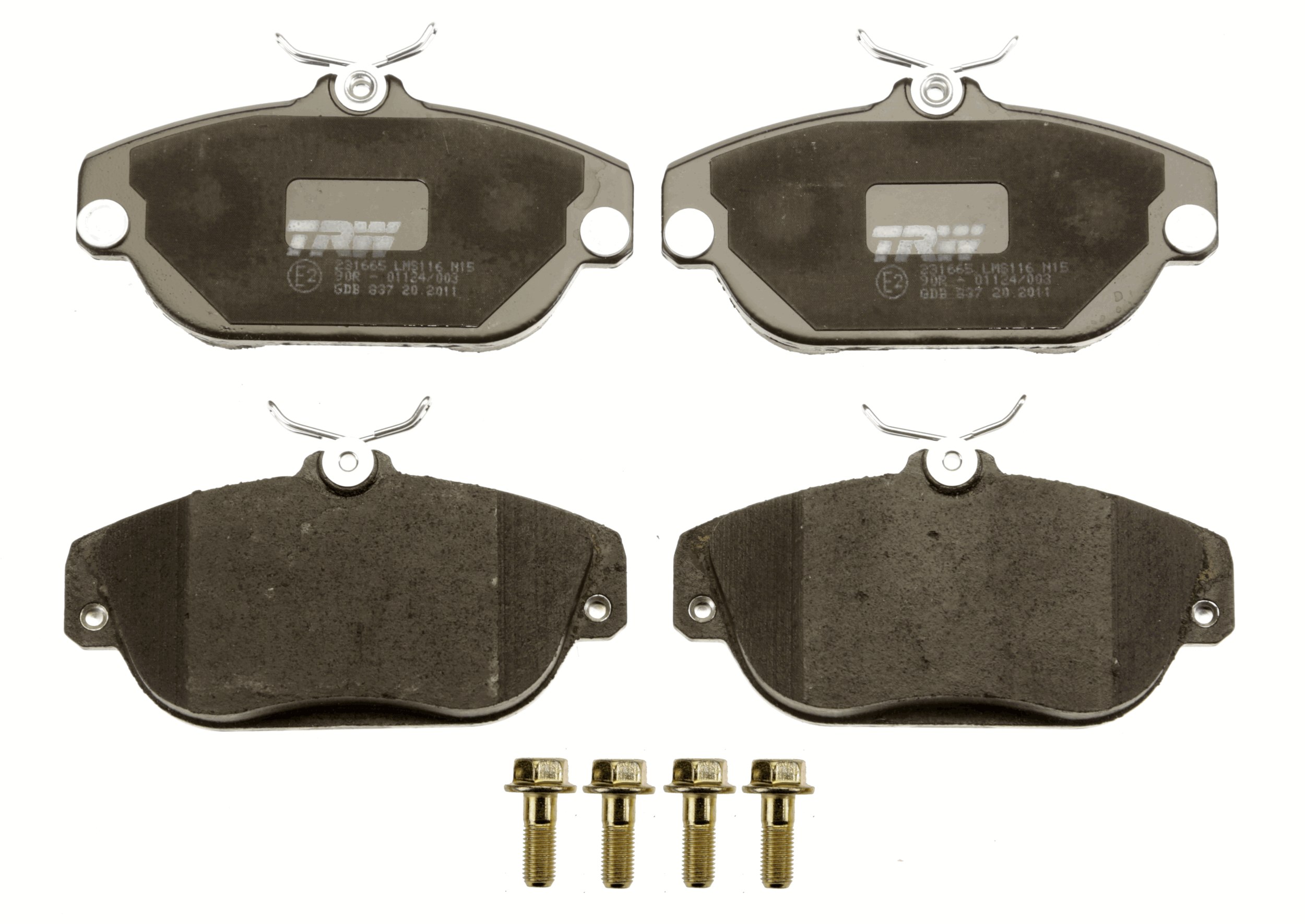 Brake Pad Set, disc brake - GDB837 TRW