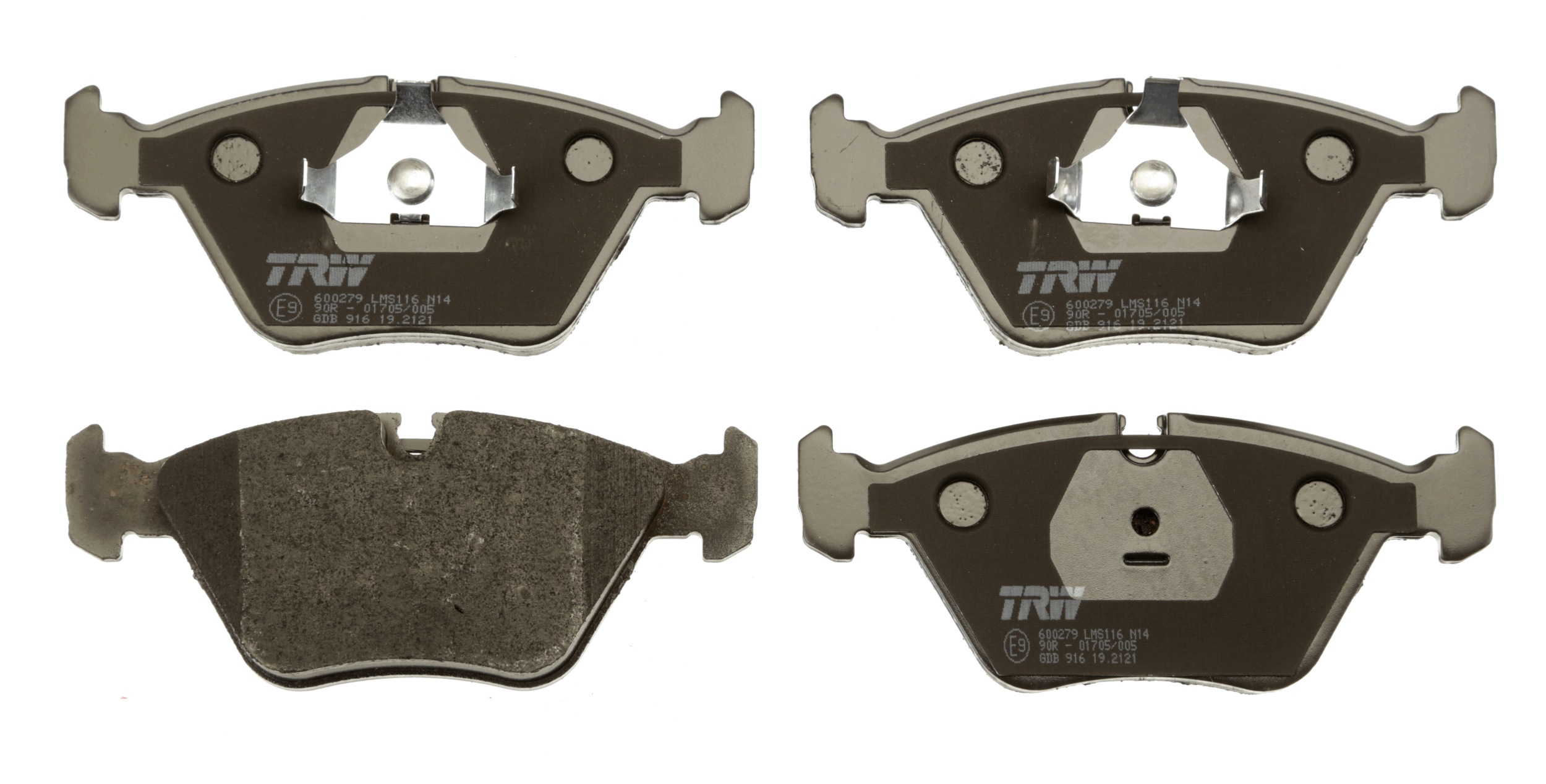 Brake Pad Set, disc brake - GDB916 TRW