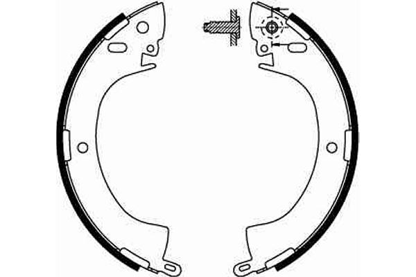 Brake Shoe Set - GS8185 TRW