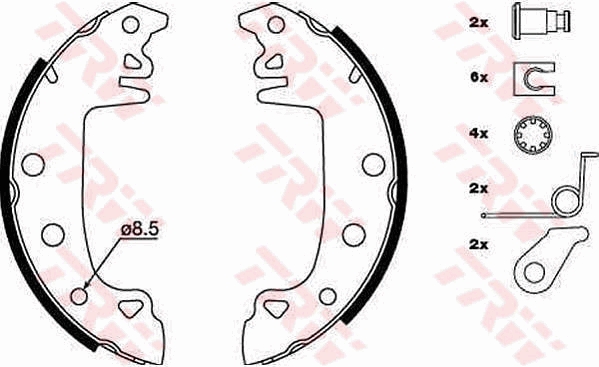 Brake Shoe Set - GS8315 TRW