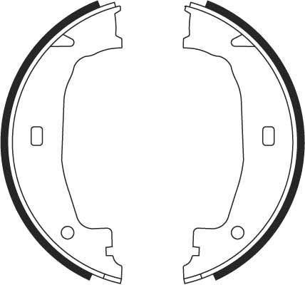 Brake Shoe Set, parking brake - GS8432 TRW