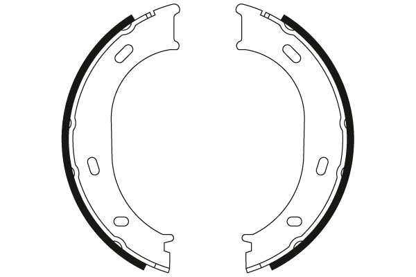 Brake Shoe Set, parking brake - GS8433 TRW