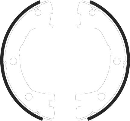 Brake Shoe Set, parking brake - GS8440 TRW