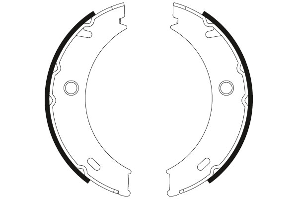 Brake Shoe Set, parking brake - GS8466 TRW