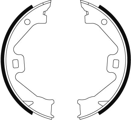 Brake Shoe Set, parking brake - GS8469 TRW