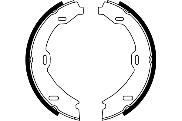Brake Shoe Set, parking brake - GS8482 TRW