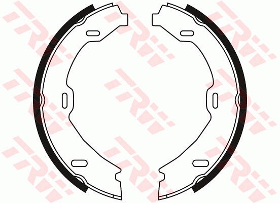 Brake Shoe Set, parking brake - GS8482 TRW