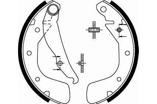 Brake Shoe Set - GS8543 TRW