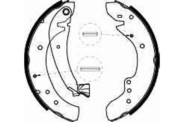 Brake Shoe Set - GS8545 TRW