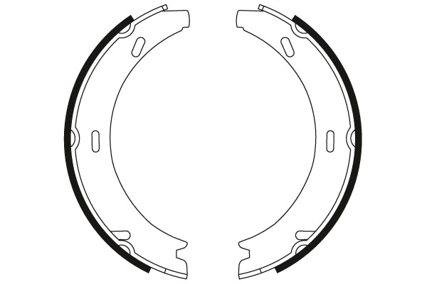 Brake Shoe Set, parking brake - GS8595 TRW