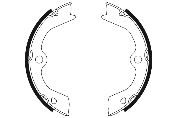 Brake Shoe Set, parking brake - GS8606 TRW