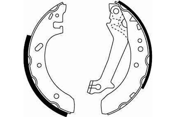 Brake Shoe Set - GS8607 TRW
