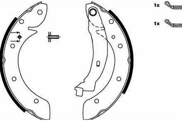 Brake Shoe Set - GS8620 TRW