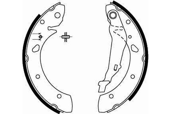 Brake Shoe Set - GS8632 TRW