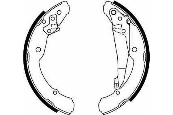 Brake Shoe Set - GS8639 TRW