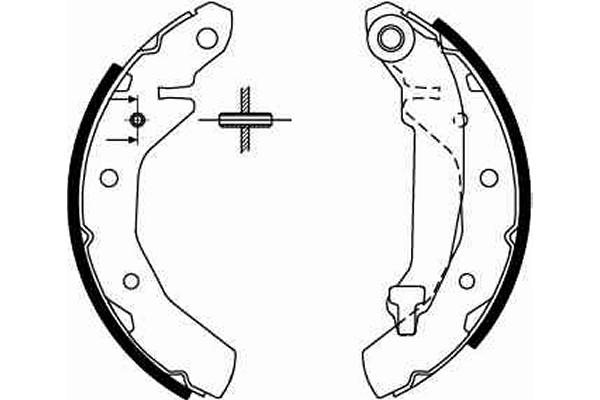 Brake Shoe Set - GS8646 TRW