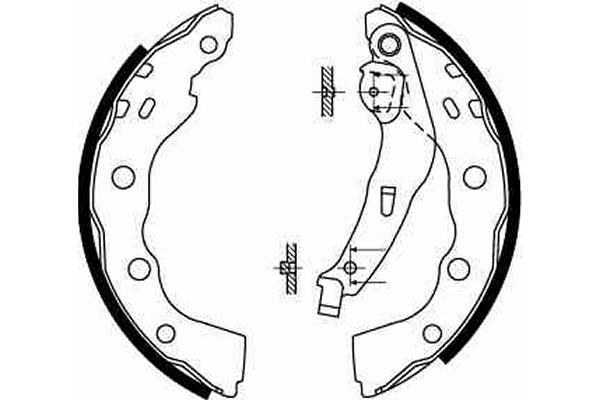 Brake Shoe Set - GS8665 TRW