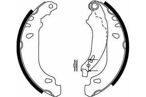 Brake Shoe Set - GS8669 TRW