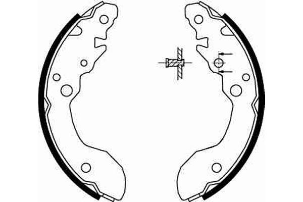 Brake Shoe Set - GS8671 TRW