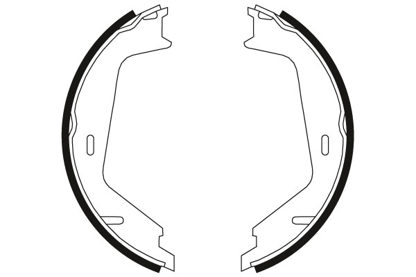 Brake Shoe Set, parking brake - GS8674 TRW
