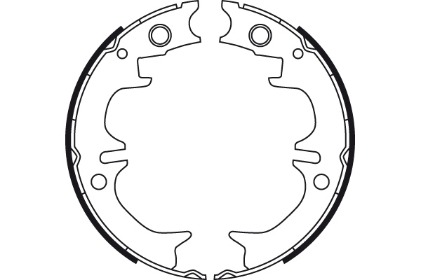 Brake Shoe Set, parking brake - GS8714 TRW