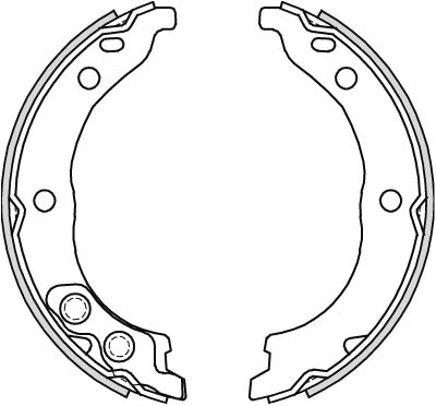 Brake Shoe Set, parking brake - GS8715 TRW