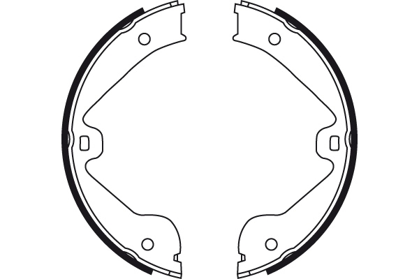 Brake Shoe Set, parking brake - GS8718 TRW