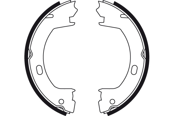 Brake Shoe Set, parking brake - GS8728 TRW