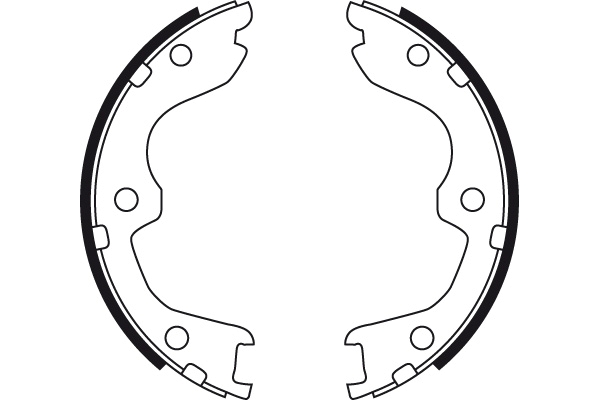 Brake Shoe Set, parking brake - GS8730 TRW