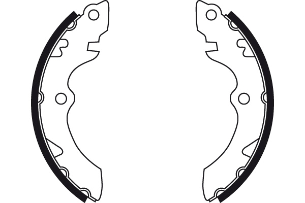 Brake Shoe Set, parking brake - GS8735 TRW