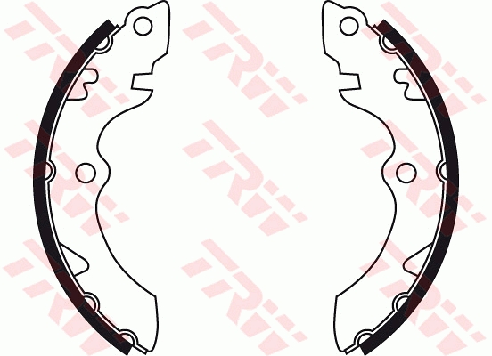 Brake Shoe Set, parking brake - GS8735 TRW