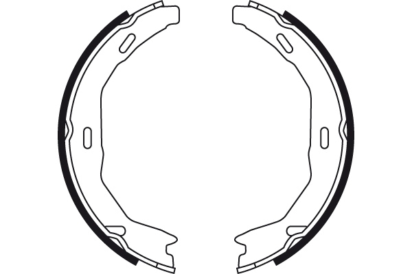 Brake Shoe Set, parking brake - GS8745 TRW