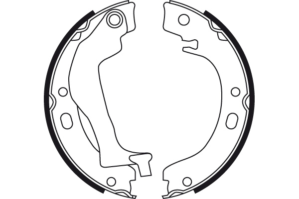 Brake Shoe Set, parking brake - GS8746 TRW