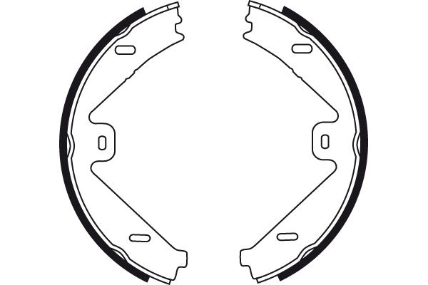 Brake Shoe Set, parking brake - GS8755 TRW