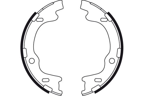 Brake Shoe Set, parking brake - GS8757 TRW
