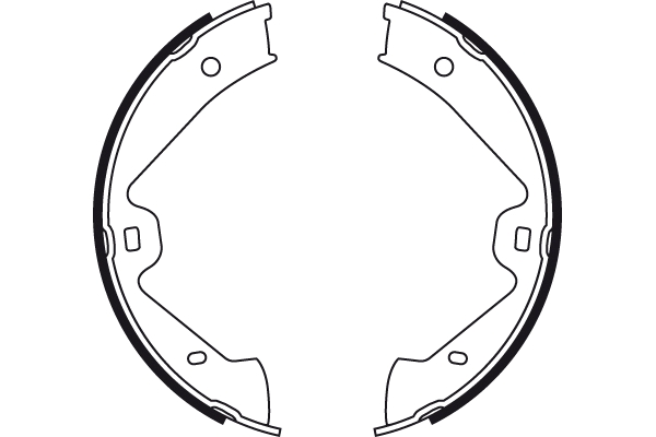 Brake Shoe Set, parking brake - GS8776 TRW