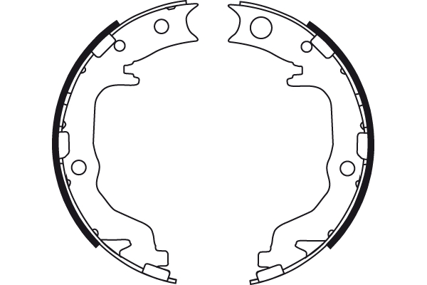 Brake Shoe Set, parking brake - GS8783 TRW