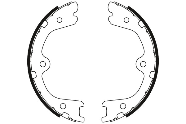 Brake Shoe Set, parking brake - GS8791 TRW