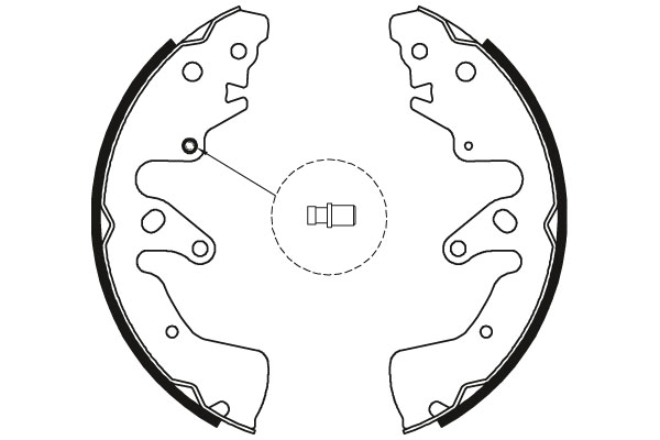 Brake Shoe Set - GS8801 TRW