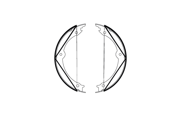 Brake Shoe Set, parking brake - GS8816 TRW
