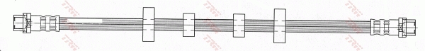 Bremsschlauch - PHA455 TRW