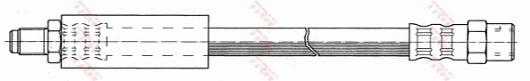 Тормозной шланг - PHB280 TRW