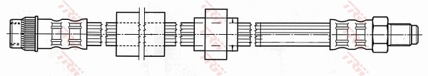 Flessibile del freno - PHB540 TRW