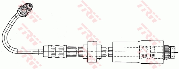 Тормозной шланг - PHB542 TRW