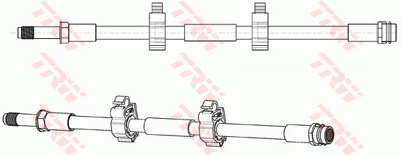 Brake Hose - PHB698 TRW
