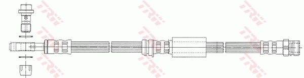 Brake Hose - PHD1014 TRW