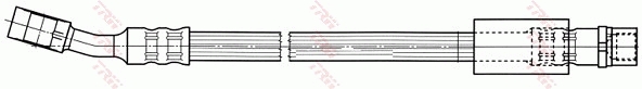 Flessibile del freno - PHD474 TRW