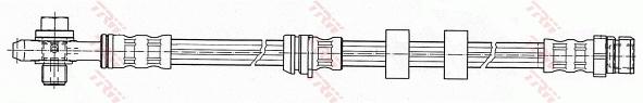Flessibile del freno - PHD503 TRW